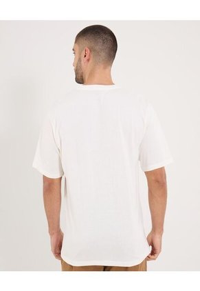 Camiseta  Para Hombre Manga Corta Cuello Redondo Color Crema Marca Ostu #60091835