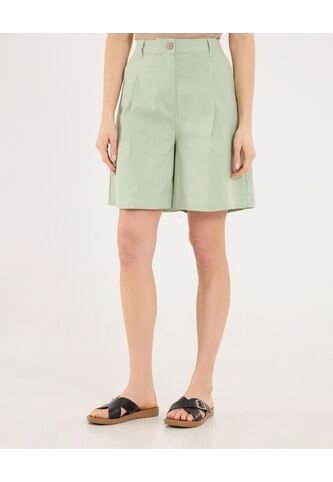 Short Para Mujer Multiusos Plano Color Verde Marca Ostu #40190368 Ostu