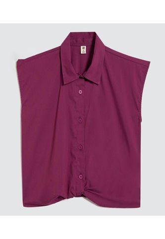 Blusa Para Niña Manga Sisa Color Fucsia Marca Ostu #90120044 Ostu