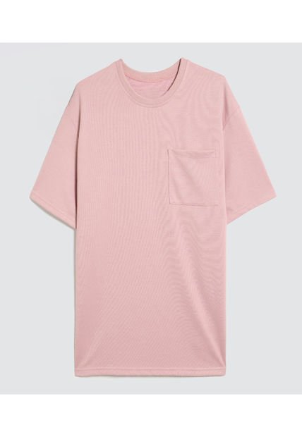 Camiseta Para Hombre Manga Corta Color Rosado  Marca Ostu #60091221