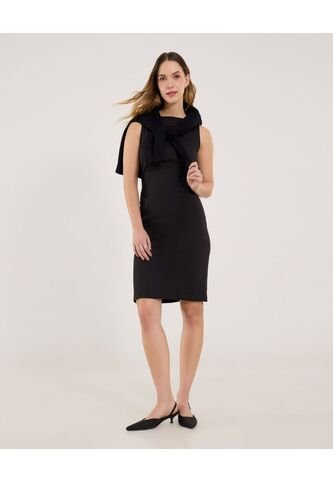 Vestido Para Mujer M/Sisa Medio Color Negro Marca Ostu #40170331 Ostu