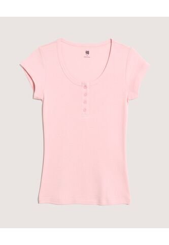 Camiseta  Para Mujer Manga Corta Cuello Redondo Color Rosa Marca Ostu #40092700 Ostu
