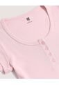 Camiseta  Para Mujer Manga Corta Cuello Redondo Color Rosa Marca Ostu #40092700 de Ostu