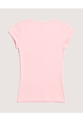 Camiseta Para Mujer Manga Corta Cuello Redondo Color Rosa Marca Ostu #40092700