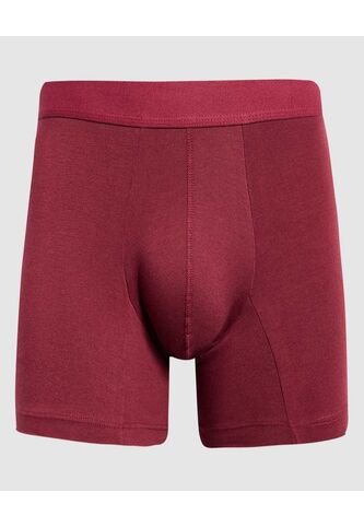 Boxer Para Hombre Filete Corto Algodón Color Vino Marca Ostu #60000437 Ostu