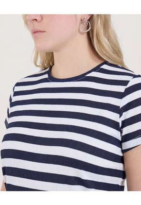 Camiseta  Para Mujer Manga Corta Cuello Redondo Color Azul Marca Ostu #40092723