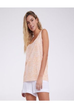 Blusa Para Mujer Manga Sisa Color Naranja Marca Ostu #40120765