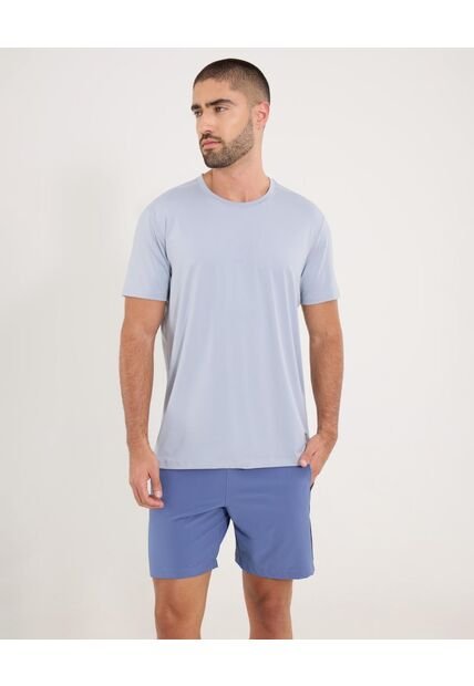 Camiseta  Para Hombre Manga Corta Cuello Redondo Color Gris Marca Ostu #60091716