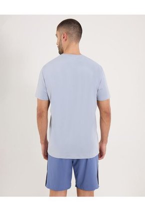 Camiseta  Para Hombre Manga Corta Cuello Redondo Color Gris Marca Ostu #60091716