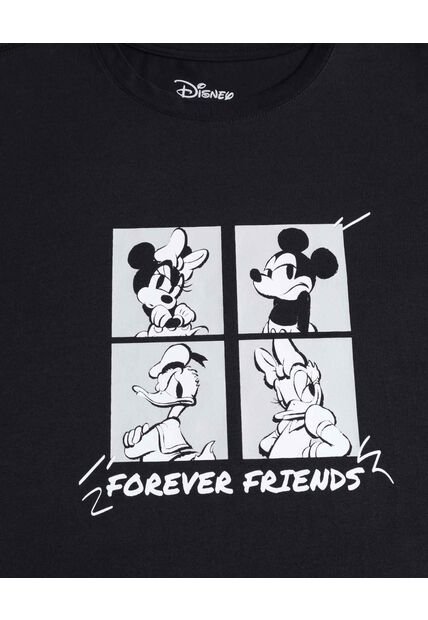 Camiseta  Para Mujer Manga Corta Cuello Redondo Color Negro Marca Ostu #40092859