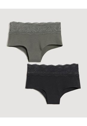 Panty Para Mujer Cachetero Color Negro Marca Ostu #40800104