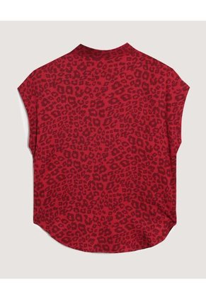 Camisa  Para Mujer Manga Corta Color Vino Marca Ostu #40010358