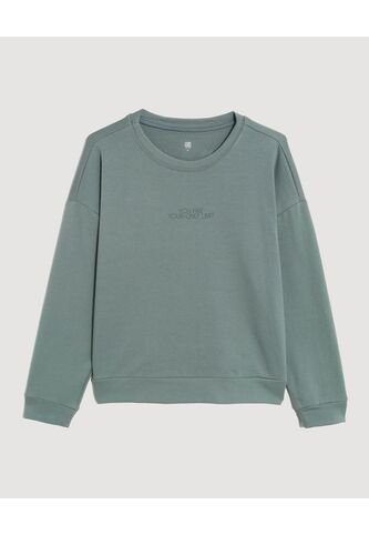 Buzo  Para Mujer Cuello Redondo Color Verde Marca Ostu #40060533 Ostu