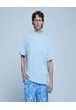 Camiseta Para Hombre Manga Corta Color Azul Claro Marca Ostu #60091189 de Ostu
