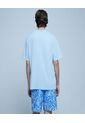 Camiseta Para Hombre Manga Corta Color Azul Claro Marca Ostu #60091189 de Ostu