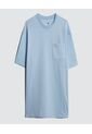 Camiseta Para Hombre Manga Corta Color Azul Claro Marca Ostu #60091189 de Ostu