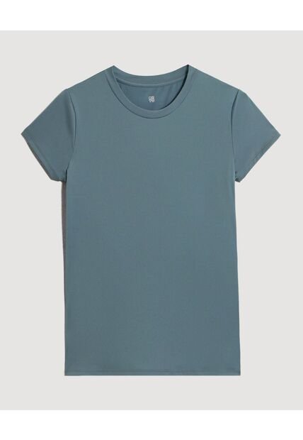 Camiseta  Para Mujer Manga Corta Cuello Redondo Color Verde Marca Ostu #40092799