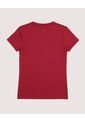 Camiseta  Para Mujer Manga Corta Cuello Redondo Color Vino Marca Ostu #40092800 de Ostu