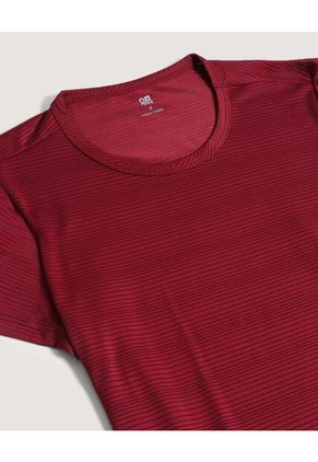 Camiseta  Para Mujer Manga Corta Cuello Redondo Color Vino Marca Ostu #40092803