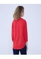 Camisa Para Mujer Manga 3/4 Color Rojo Marca Ostu #40010255 de Ostu