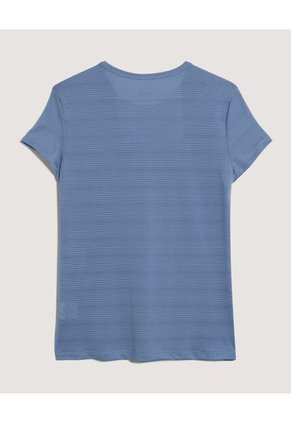 Camiseta  Para Mujer Manga Corta Cuello Redondo Color Azul Marca Ostu #40092801