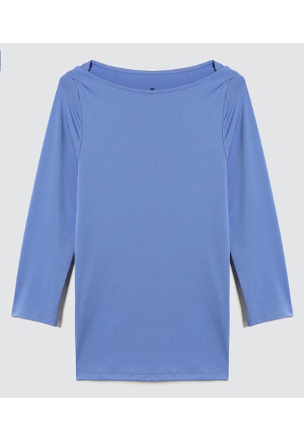 Camiseta Para Mujer Manga 3/4 Color Azul  Marca Ostu #40092142