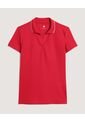 Polo  Para Mujer Manga Corta Color Rojo Marca Ostu #40110190 de Ostu