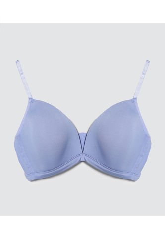 Brasier Para Mujer Copa Triangular Color Azul  Marca Ostu #40830014 Ostu
