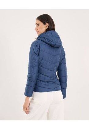 Chaqueta Para Mujer Acolchada Color Azul Oscuro Marca Ostu #40080198