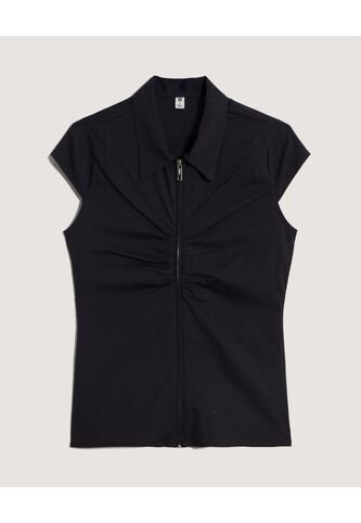 Blusa  Para Mujer Manga Corta Color Negro Marca Ostu #40121252 Ostu