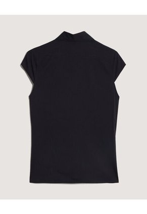 Blusa  Para Mujer Manga Corta Color Negro Marca Ostu #40121252