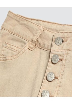 Jean Para Mujer Crop Flare Color Beige Marca Ostu #40160467