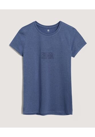 Camiseta  Para Mujer Manga Corta Cuello Redondo Color Azul Marca Ostu #40092814 Ostu