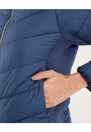 Chaqueta Para Mujer Acolchada Color Azul Oscuro Marca Ostu #40080198