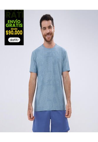 Camiseta Para Hombre Manga Corta Color Verde  Marca Ostu #60091305 Ostu