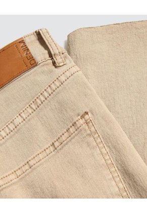 Jean Para Mujer Crop Flare Color Beige Marca Ostu #40160467