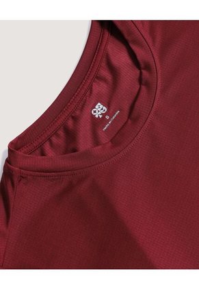 Camiseta  Para Mujer Manga Larga Cuello Redondo Color Vino Marca Ostu #40092816