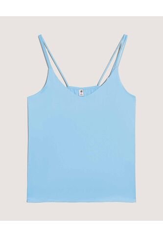 Blusa  Para Mujer Manga Sisa Color Azul Marca Ostu #40121299 Ostu