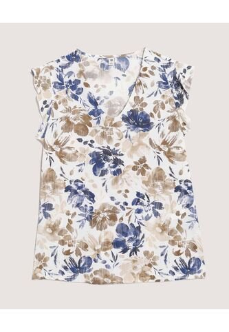 Blusa  Para Mujer Manga Corta Color Café Marca Ostu #40121282 Ostu