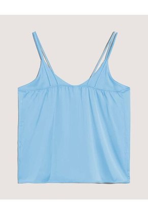 Blusa  Para Mujer Manga Sisa Color Azul Marca Ostu #40121299