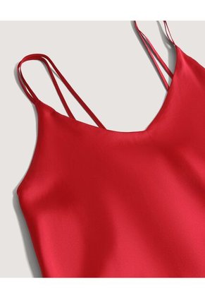 Blusa  Para Mujer Manga Sisa Color Rojo Marca Ostu #40121299