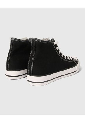 Tenis Para Mujer Canvas Color Negro Marca Ostu #40720124