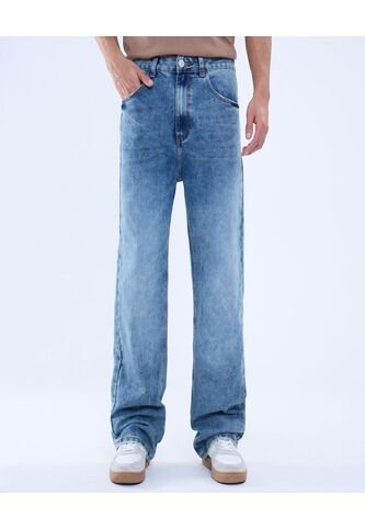 Jean Para Hombre Loose Color Azul Claro Marca Ostu #60160406 Ostu