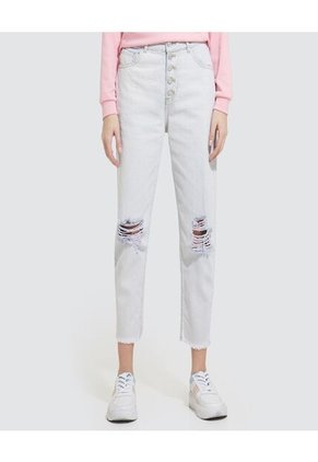 Jean Para Mujer Mom Color Azul  Marca Ostu #40160257