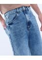 Jean Para Hombre Loose Color Azul Claro Marca Ostu #60160406 de Ostu