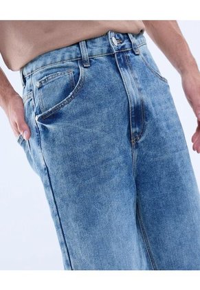 Jean Para Hombre Loose Color Azul Claro Marca Ostu #60160406