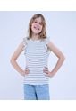 Camiseta Para Niña Manga Sisa Color Azul  Marca Ostu #90090250 de Ostu