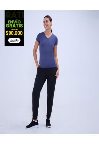 Camiseta Para Mujer Manga Corta Color Azul  Marca Ostu #40092272 Ostu