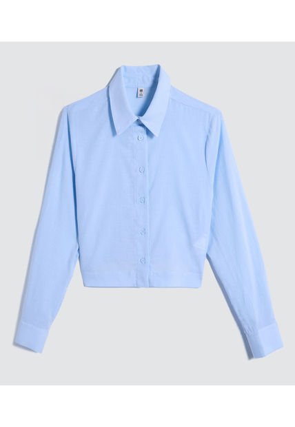 Camisa Para Mujer Manga Larga Color Azul  Marca Ostu #40010173