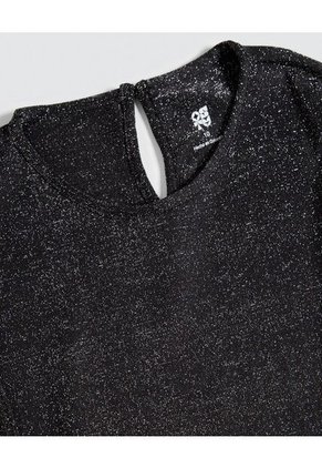 Enterizo Para Niña Manga Sisa Color Negro Marca Ostu #90320011